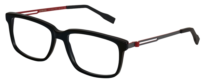 KOBERG Herren-Kunststoffbrille (Koberg 6056 7000 schwarz 55-16) Herren-Kunststoffbrille aus der Kollektion 'KOBERG'
