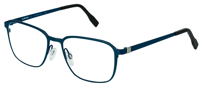 KOBERG Herren-Metallbrille (Koberg 6058 Titan 1001 dunkelblau/creme 56-18) Herren-Metallbrille aus der Kollektion 'KOBERG'