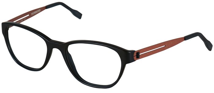KOBERG Unisex-Kunststoffbrille (Koberg 6994 1208 schwarz matt/braun matt 51-19) Unisex-Kunststoffbrille aus der Kollektion 'KOBERG'