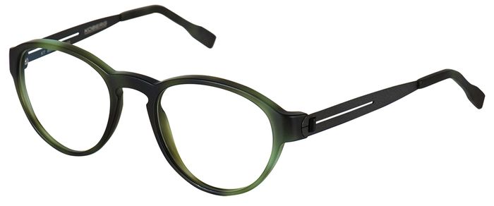 KOBERG Unisex-Kunststoffbrille (Koberg 6995 1607 grün Nebel matt/grau matt 48-19) Unisex-Kunststoffbrille aus der Kollektion 'KOBERG'