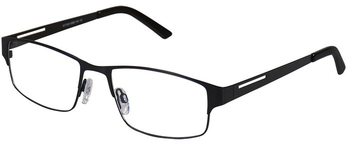 KT basics Unisex-Metallbrille (KT basics 7037 4506 schwarz matt 55-19) Unisex-Metallbrille aus der Kollektion 'KT basics'