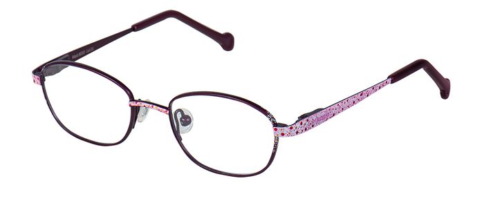 Prinzessin Lillifee Kinder-Metallbrille (Prinzessin Lillifee 8033 5017N weinrot/rosa  (Col. 01)/DEOMA 43-17) Kinder-Metallbrille aus der Kollektion 'Prinzessin Lillifee'