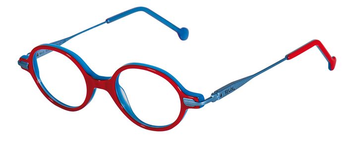 Felix Kinder-Metallbrille (Felix 8043 04N rot/blau 38-17) Kinder-Metallbrille aus der Kollektion 'Felix'