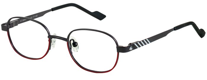 Capt'n Sharky Kinder-Metallbrille (Capt´n Sharky 8044 5046 :-) anthrazit/rot 43-17) Kinder-Metallbrille aus der Kollektion 'Capt'n Sharky'