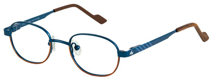 Capt'n Sharky Kinder-Metallbrille (Capt´n Sharky 8044 5047 :-) blau/orange 41-17) Kinder-Metallbrille aus der Kollektion 'Capt'n Sharky'