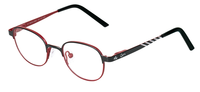 Capt'n Sharky Kinder-Metallbrille (Capt´n Sharky 8052 5061 rot/anthrazit 43-17) Kinder-Metallbrille aus der Kollektion 'Capt'n Sharky'