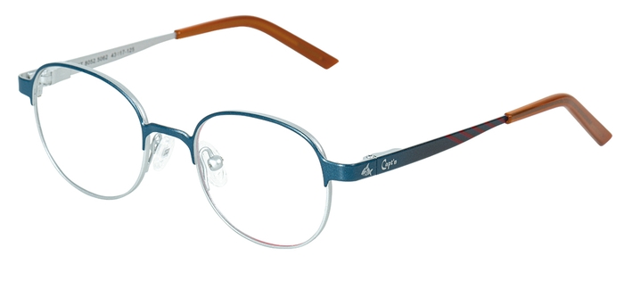 Capt'n Sharky Kinder-Metallbrille (Capt´n Sharky 8052 5062 hellgrau/blau 43-17) Kinder-Metallbrille aus der Kollektion 'Capt'n Sharky'
