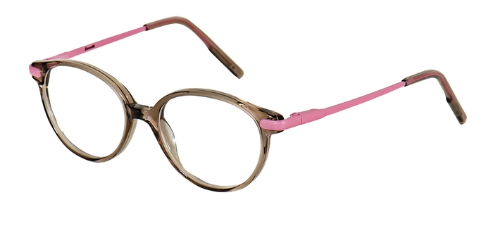 Lunetti Kinder-Metallbrille (lunetti 8513 4575 graubraun kristall/rosa 44-18) Kinder-Metallbrille aus der Kollektion 'Lunetti'