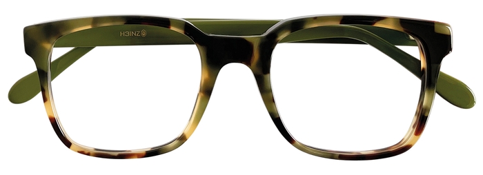 H3INZ Unisex-Kunststoffbrille (H3INZ 9116 Hawerkamp 7085 grün-braun havanna 50-20) Unisex-Kunststoffbrille aus der Kollektion 'H3INZ'