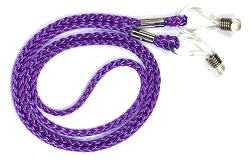 K&T Brillenkordel farbig violett (K&T, 16520, 6 ,violett) Brillenkordel, farbig, mit Gummiösen am Brillenbügel zu befestigen.