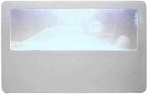 Schweizer Optik Fresnel-Lupe weiß (04025 10 D 80x30) Fresnel-Lupe mit weißem Rand

- Brechwert: 10 dpt
- Vergrößerung: 3,5-fach
- Maße: 80x30 mm.

<div class='rot'>Nur solange Vorrat reicht!</div>