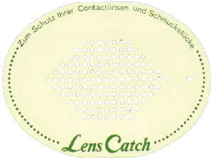  Lenscatch Auffangmatte  (, 9084) Sieb, verhindert das Verschwinden von Kontaktlinsen in Abflüssen.