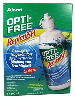 Alcon Optifree RepleniSH 2 x 300 ml (Alcon, 11021) Kombilösung, besonders auch für Silikon-Hydrogel-Linsen geeignet, 2x 300 ml