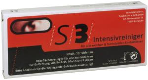  S3 Intensivreiniger Enzymreiniger (10 Tabs) Enzymreiniger zum Entfernen und Verhindern von Proteinablagerungen auf der Kontaktlinse.
Wirkstoff: Subtilisin A