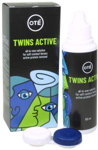 Oté Group Oté Twins Active Starter Pack 1x 100 ml (Oté Group) All-in-One-Kombilösung für weiche Kontaktlinsen mit antibakterieller Wirkung und gründlich reinigenden Eigenschaften.
