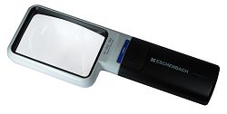 Eschenbach mobilux LED 75x50, 4x (Eschenbach, 15114 ,16D) Vergrößerung: 4x
Linsengröße: 75x50
Handlupe mit SMD-LED; gleichmäßig helles Sehfeld durch lichtbündelnde Zusatzoptik. Zweite Lichtfarbe durch beiliegenden Gelbfilter möglich.
Die Linse ist mit einer Hartschicht versehen, um die Kratzfestigkeit der Oberfläche zu erhöhen.