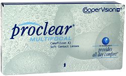 Cooper Vision Proclear Multifocal, 6er-Pack (Cooper Vision) Weiche, Multifokallinsen für den monatlichen Austausch.
 
- hohe Wasserbindung für langanhaltenden Komfort
- gleichmäßige Benetzung, stabiler Tränenfilm
- geringe Ablagerungsneigung
- auch für trockene Augen geeignet
 
Material: omafilcon B (nicht ionisch)
Wassergehalt: 62%
Dk: 27
Dk/t: 17
 
Tragemodus: Tagestragen
Verträglichkeitstests: halbjährlich